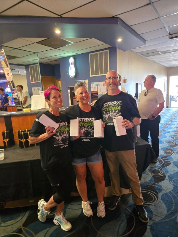 Strike Out Stigma 2026 — award distribution with Reconstructing Hope polos